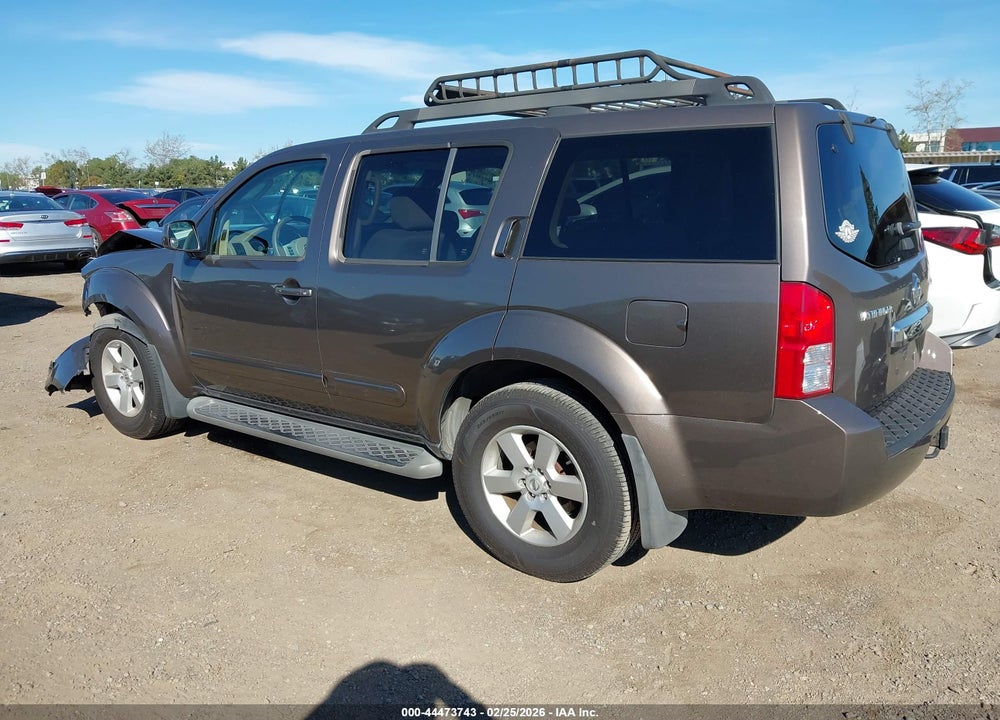 2008 NISSAN PATHFINDER SE VIN: 5N1AR18U78C639568