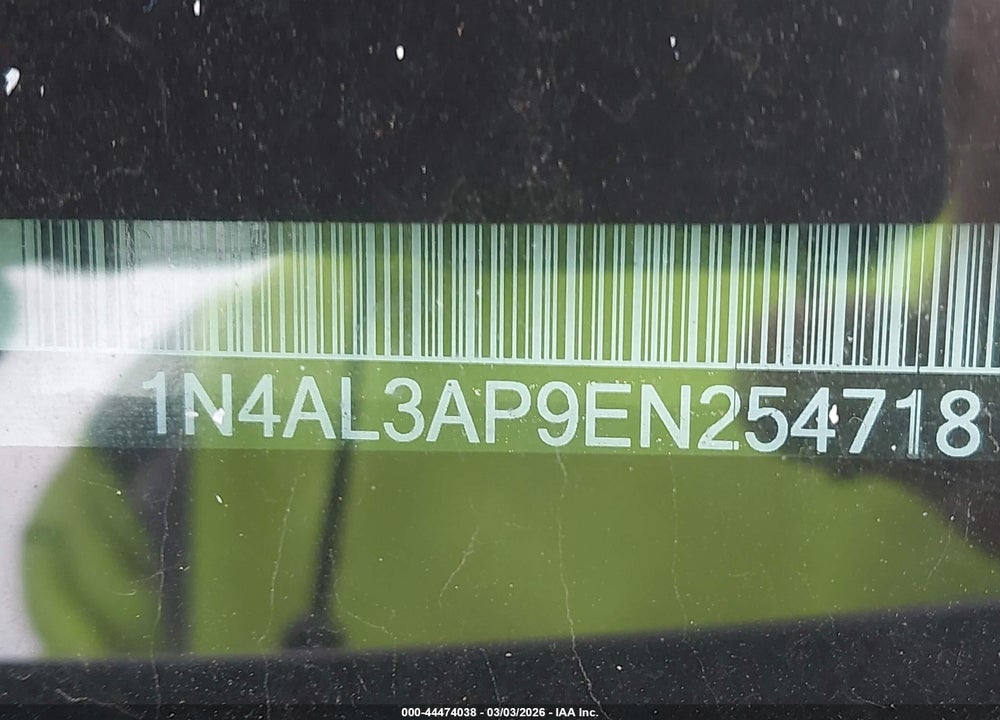 2014 NISSAN ALTIMA 2.5 SV VIN: 1N4AL3AP9EN254718