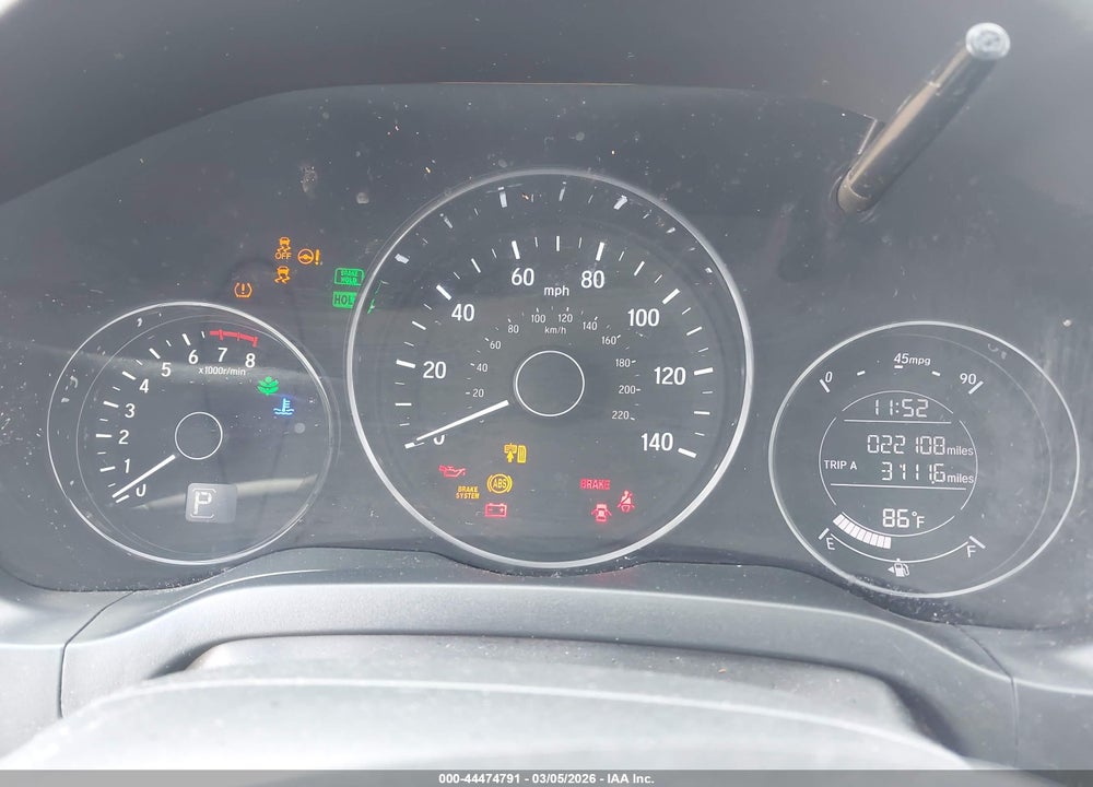 2022 HONDA HR-V 2WD SPORT VIN: 3CZRU5H18NM702703