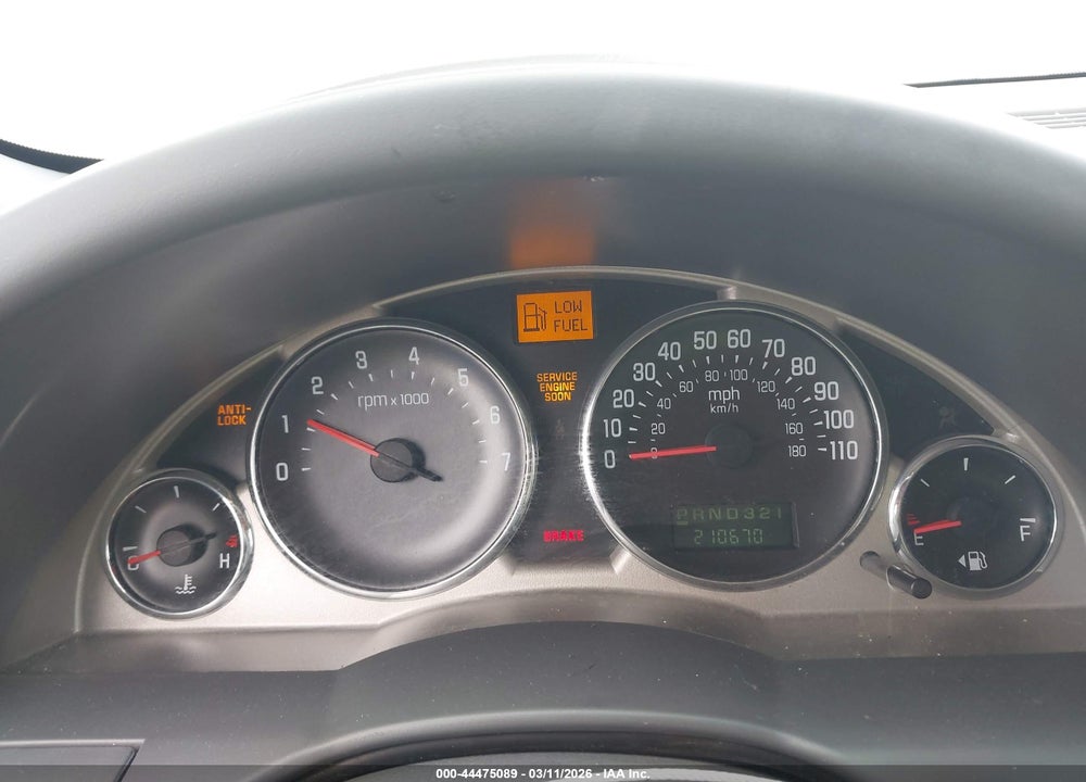 2007 BUICK RENDEZVOUS CX VIN: 3G5DA03L67S591837