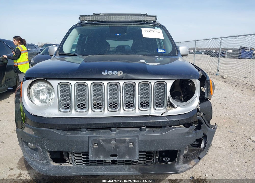2016 JEEP RENEGADE LIMITED VIN: ZACCJBDT4GPD16581