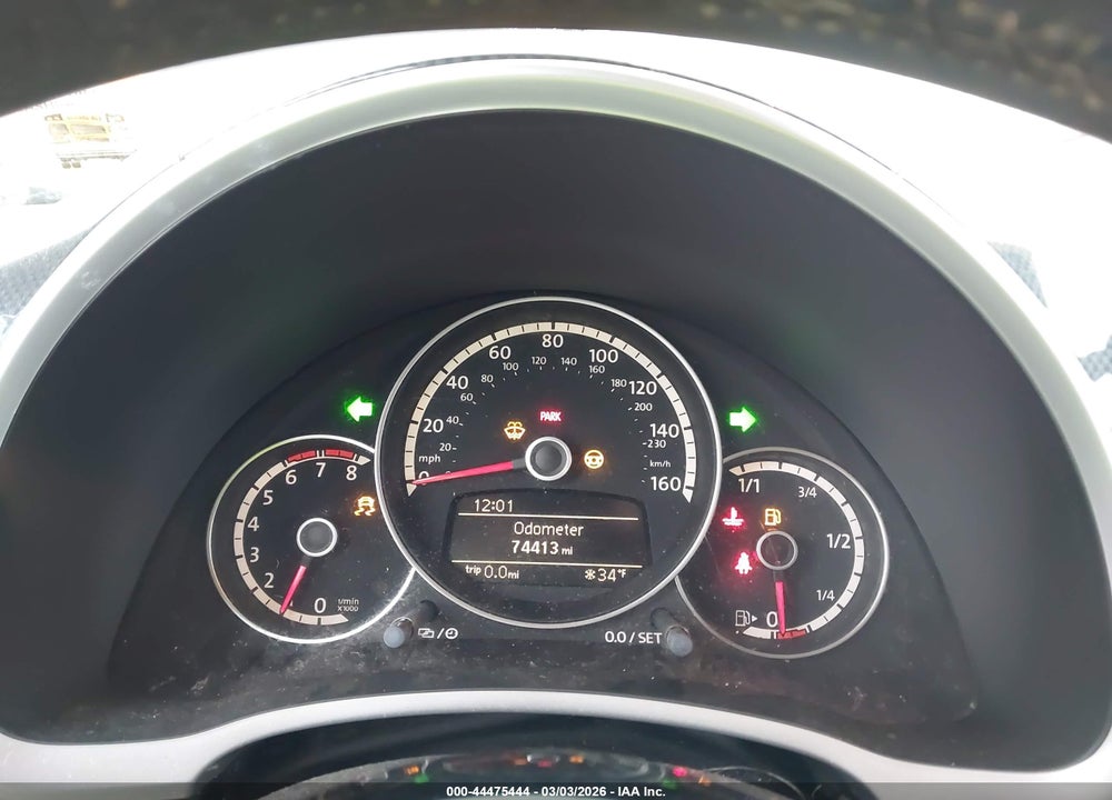 2013 VOLKSWAGEN BEETLE 2.0T VIN: 3VW8T7AT7DM822421