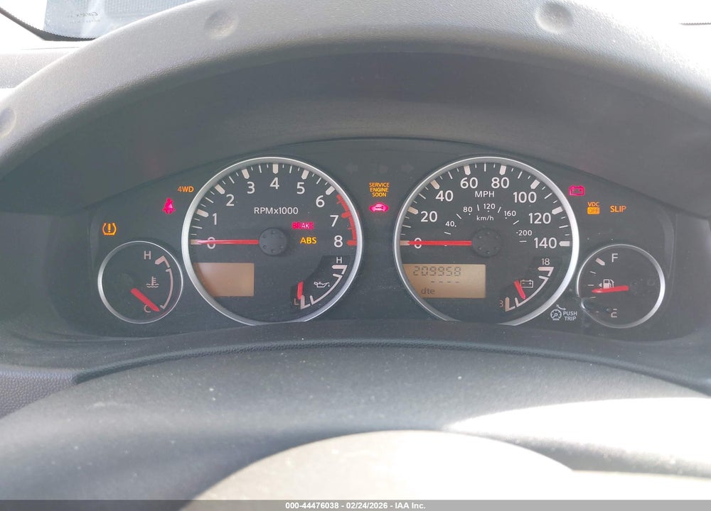 2010 NISSAN XTERRA SE VIN: 5N1AN0NW0AC505485