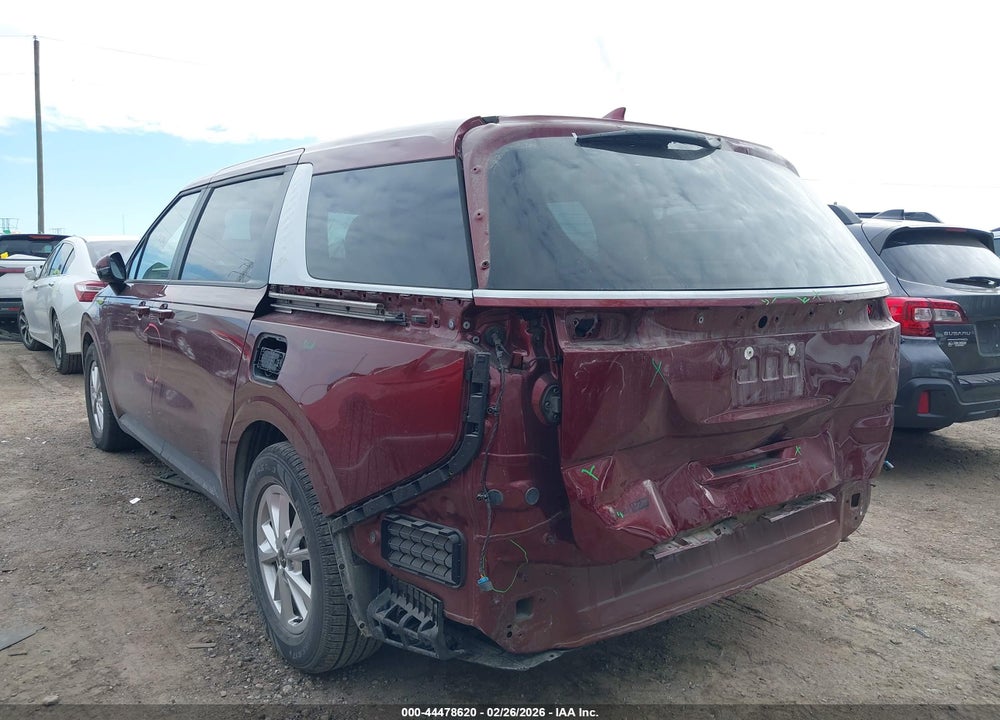 2022 KIA CARNIVAL MPV LX SEAT PACKAGE VIN: KNDNB4H38N6149511