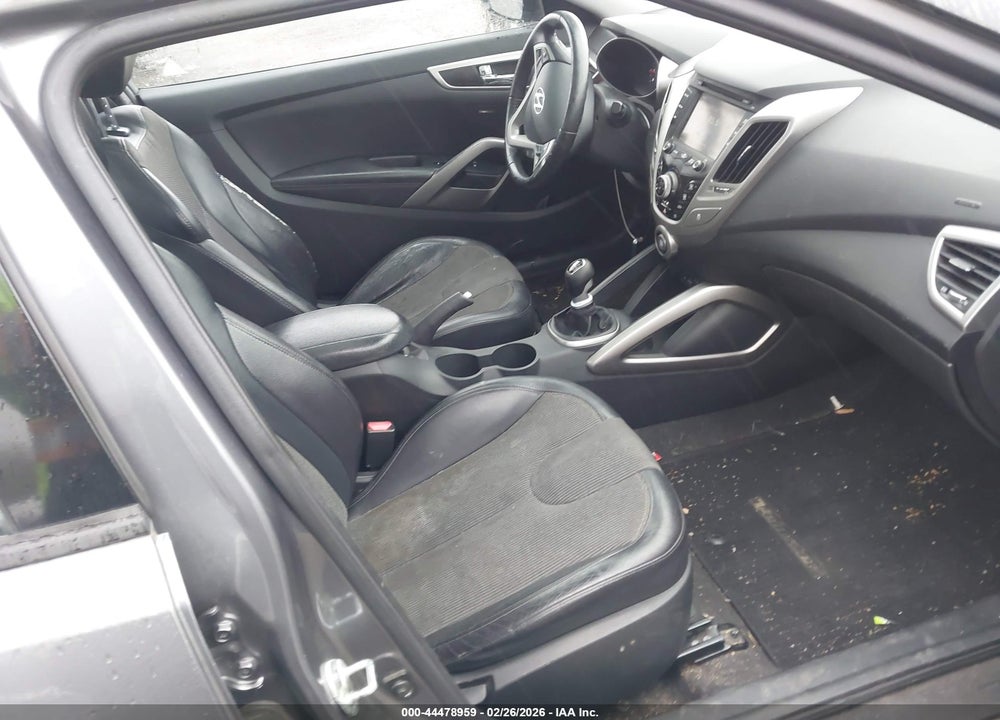 2012 HYUNDAI VELOSTER BASE W/BLACK VIN: KMHTC6AD9CU064717