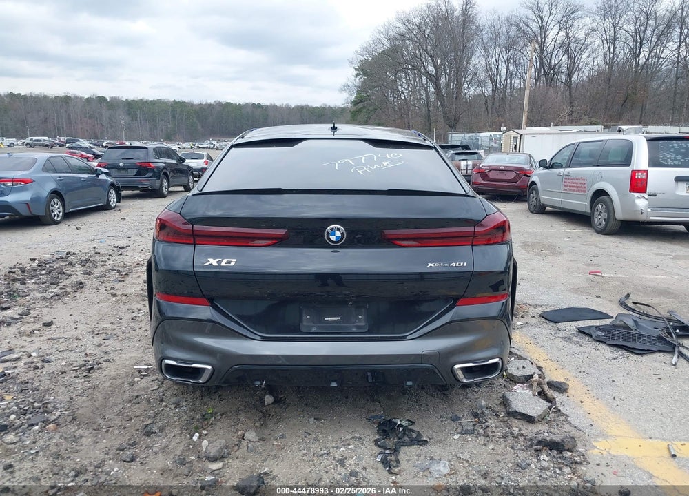 2022 BMW X6 XDRIVE40I VIN: 5UXCY6C0XN9L60267