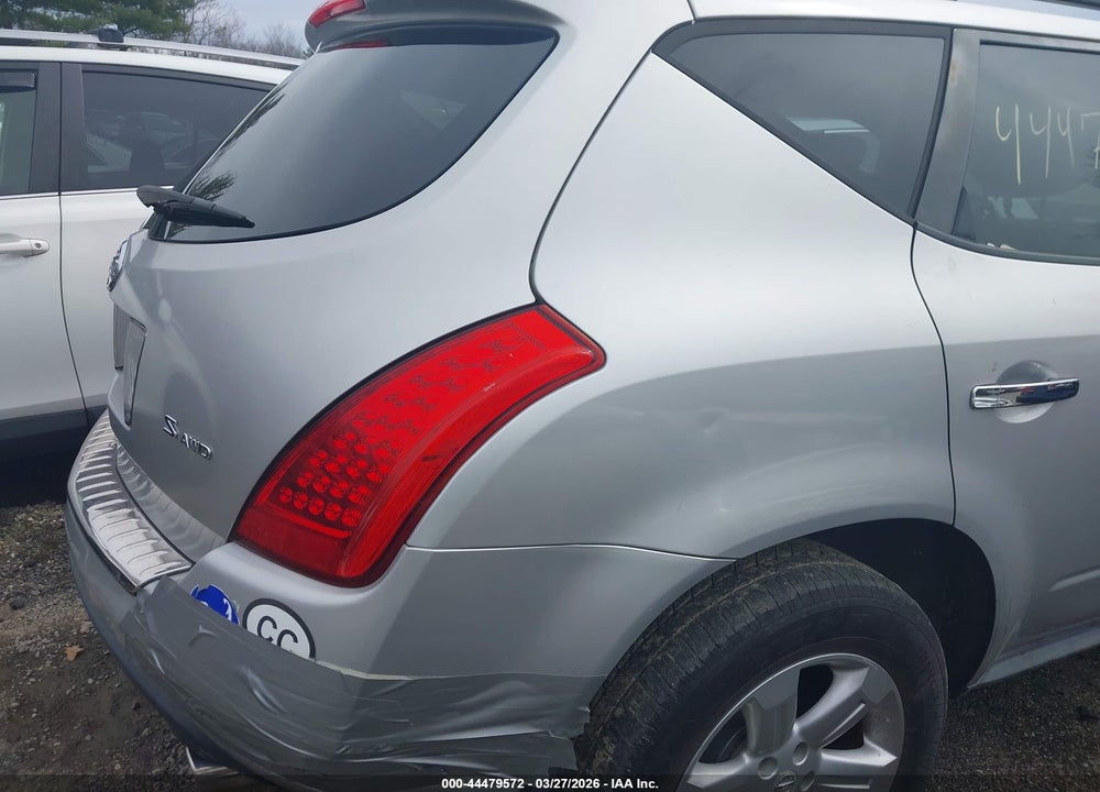 2007 NISSAN MURANO S VIN: JN8AZ08W97W640139