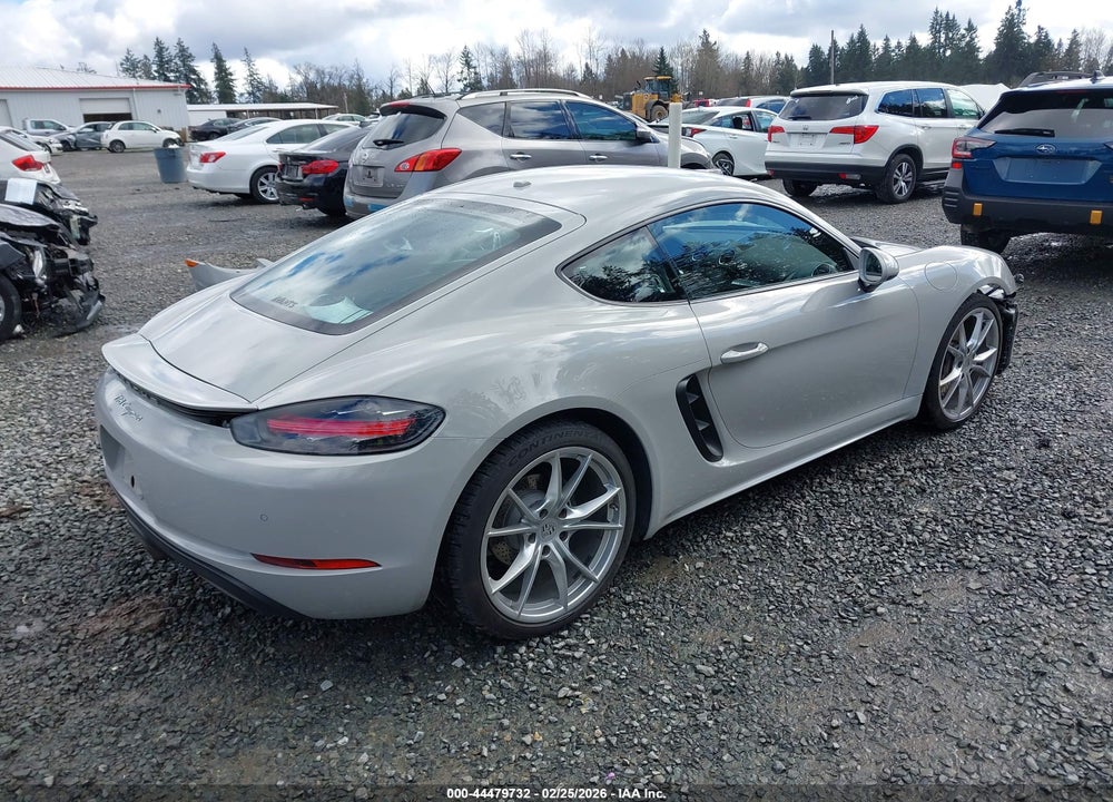 2018 PORSCHE 718 CAYMAN VIN: WP0AA2A80JS260325