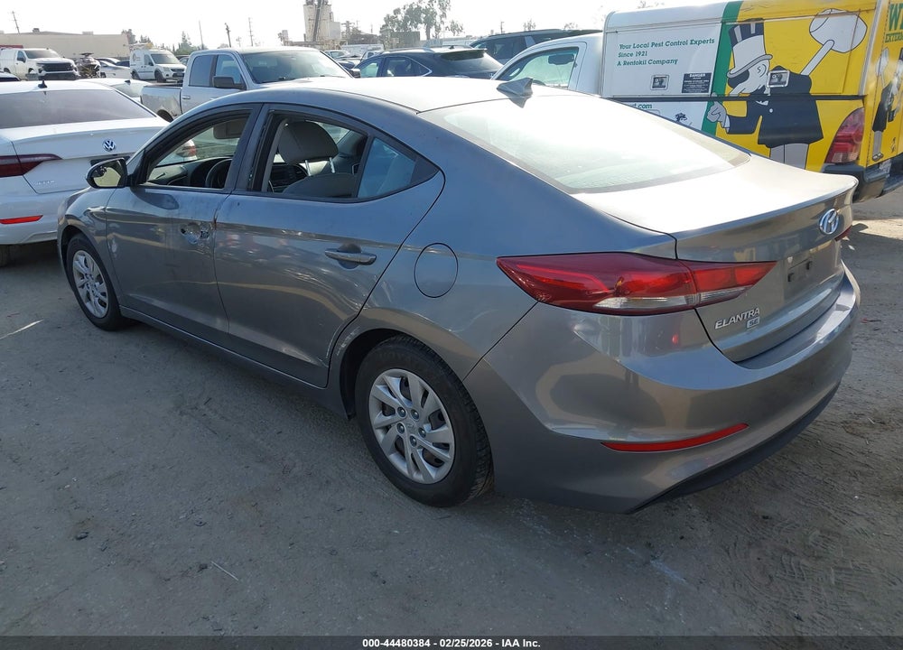 2017 HYUNDAI ELANTRA SE VIN: KMHD74LF3HU117303