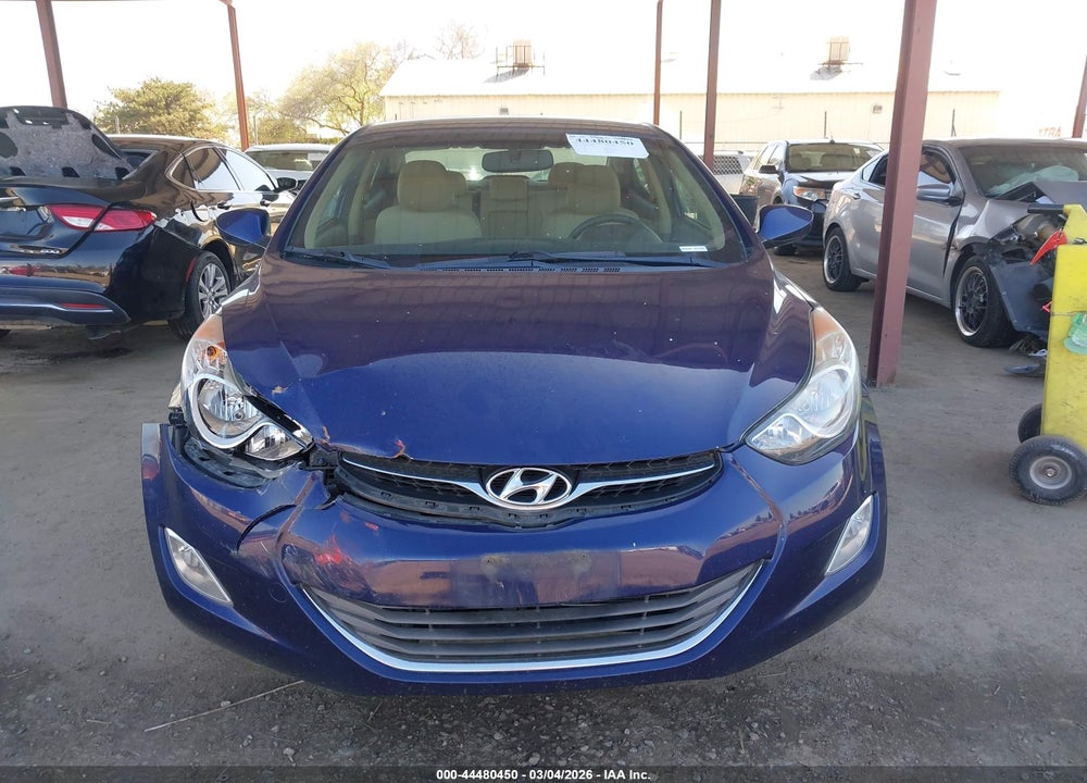 2013 HYUNDAI ELANTRA GLS VIN: 5NPDH4AE5DH442194