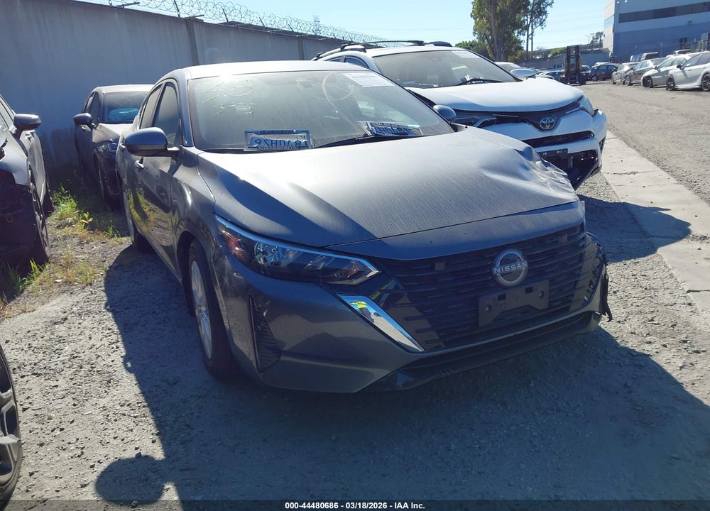 2025 NISSAN SENTRA S VIN: 3N1AB8BV7SY241863