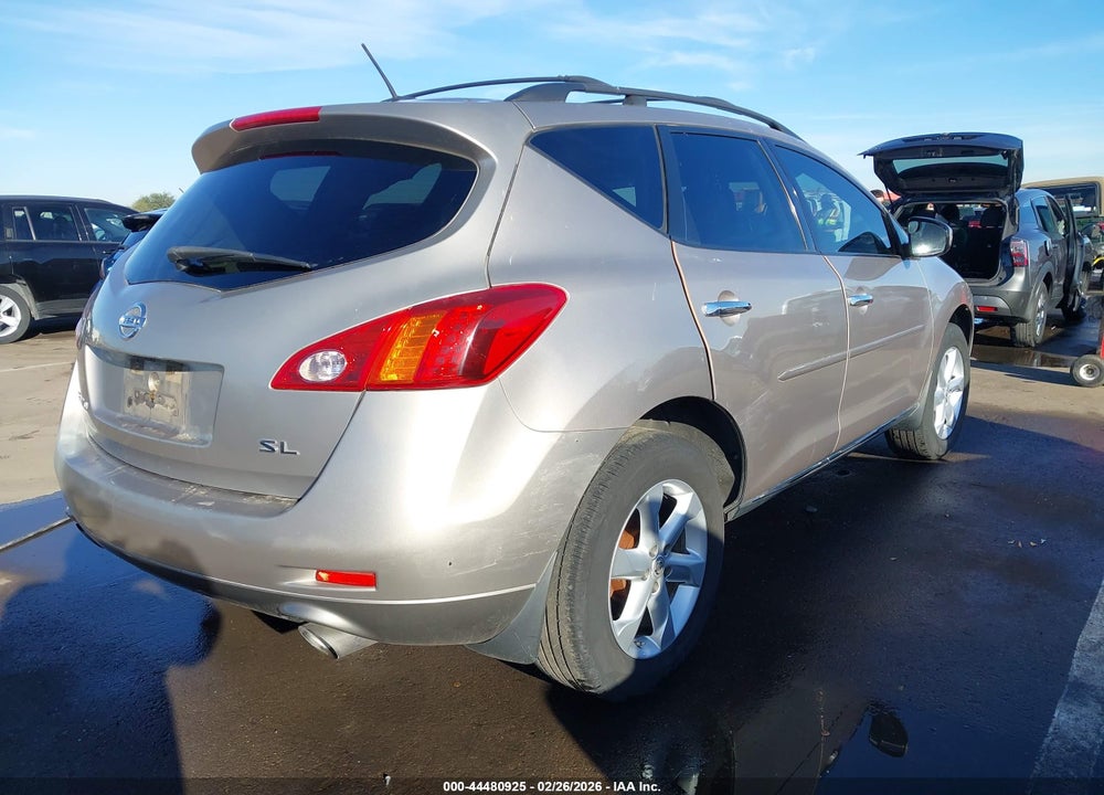 2009 NISSAN MURANO SL VIN: JN8AZ18U69W002177