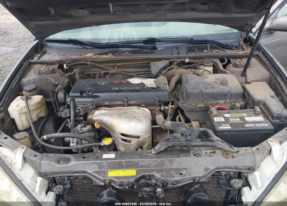 2004 TOYOTA CAMRY LE VIN: 4T1BE32K24U933080