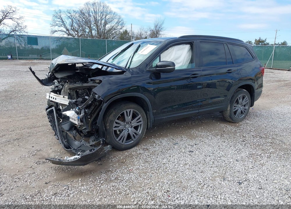 2022 HONDA PILOT AWD SPORT VIN: 5FNYF6H36NB102558