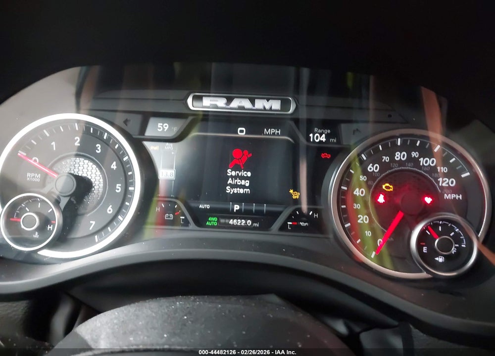 2026 RAM 1500 BIG HORN  4X4 5'7 BOX VIN: 1C6SRFFT6TN220311