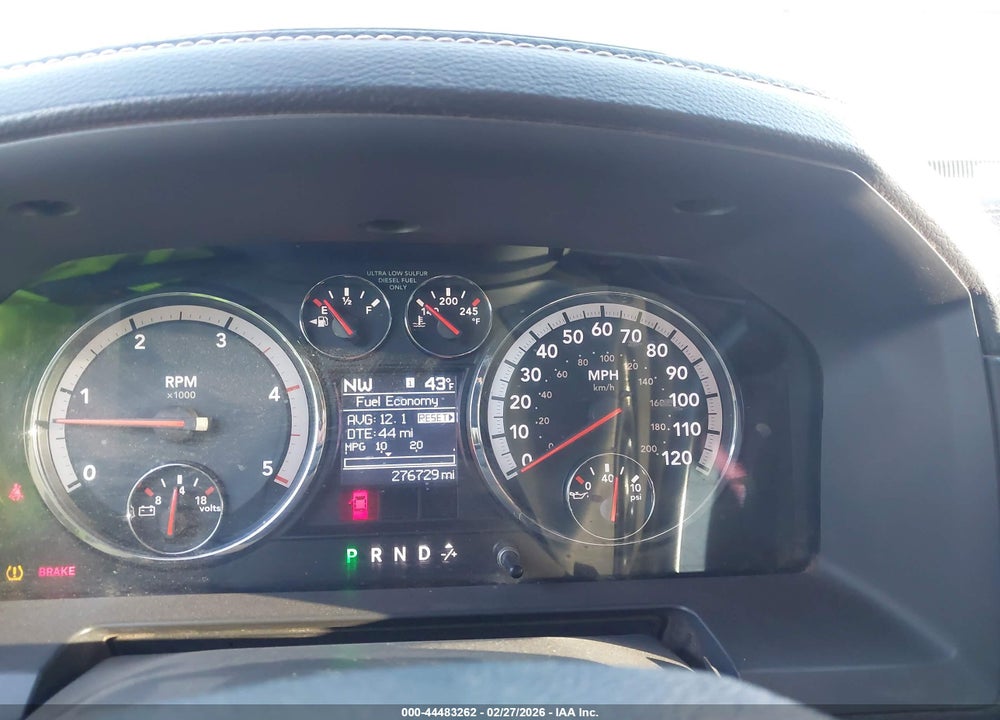 2011 RAM 2500 LAIE VIN: 3D7UT2HL8BG547217