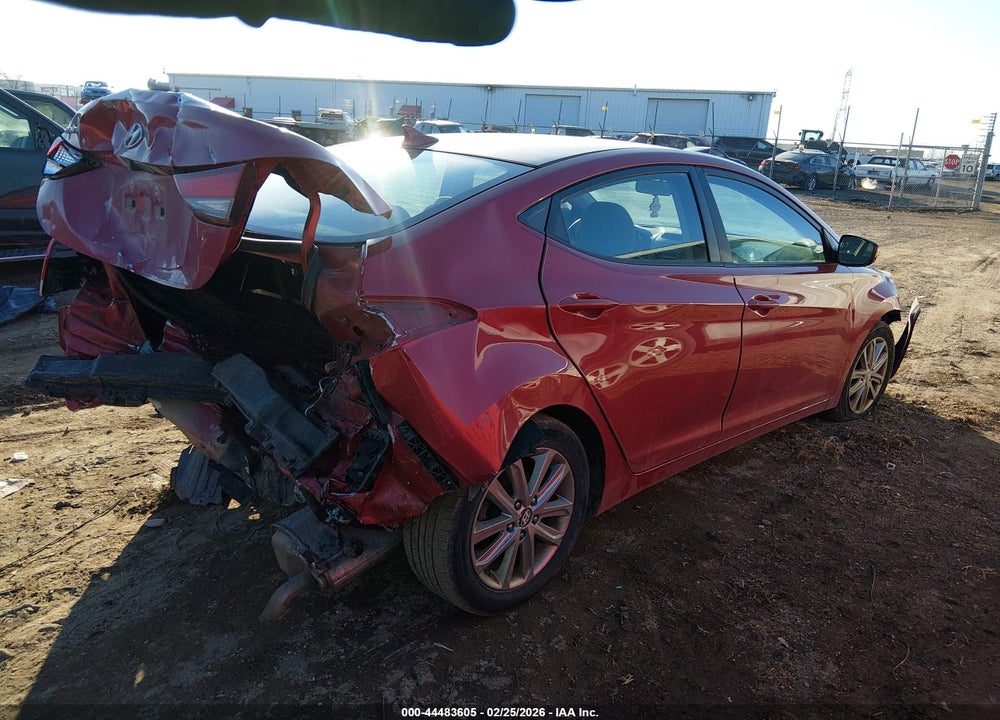 2014 HYUNDAI ELANTRA SE VIN: KMHDH4AE0EU182631
