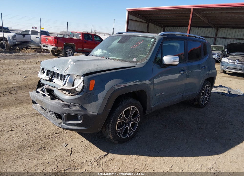 2017 JEEP RENEGADE LIMITED VIN: ZACCJBDBXHPE50777