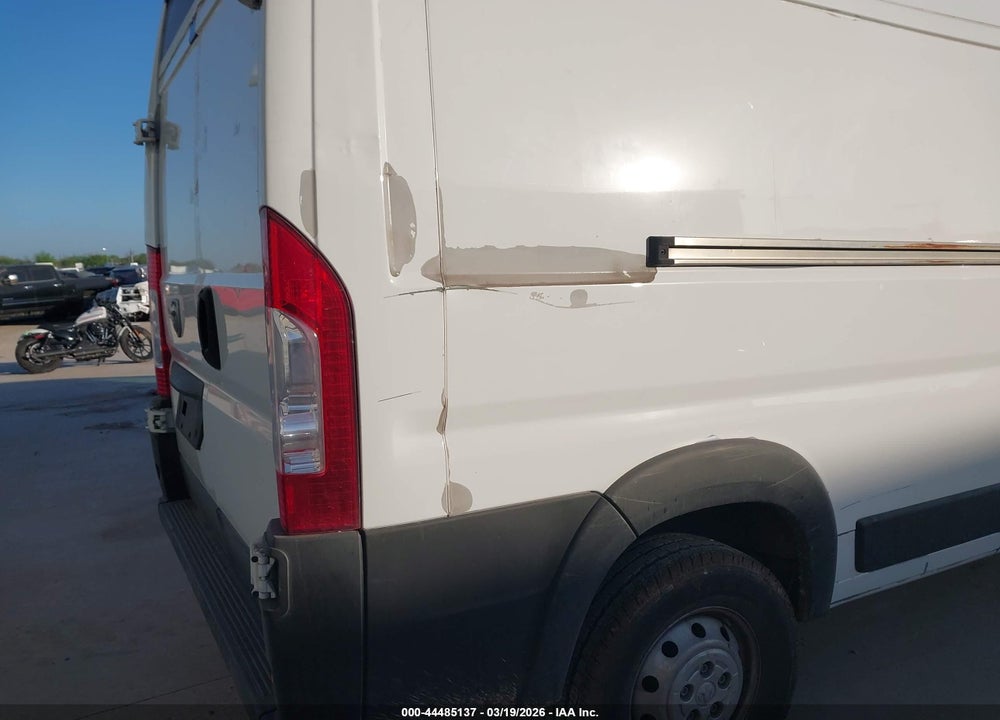 2021 RAM PROMASTER 2500 HIGH ROOF 159 WB VIN: 3C6LRVDG6ME561752