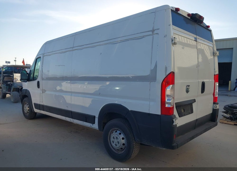 2021 RAM PROMASTER 2500 HIGH ROOF 159 WB VIN: 3C6LRVDG6ME561752