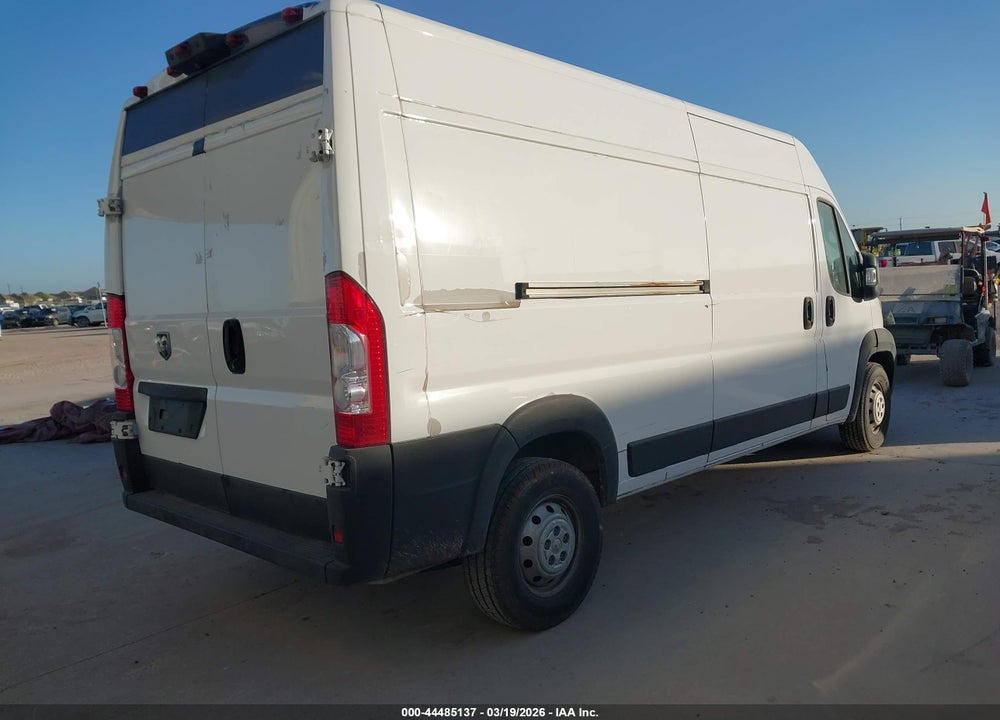 2021 RAM PROMASTER 2500 HIGH ROOF 159 WB VIN: 3C6LRVDG6ME561752