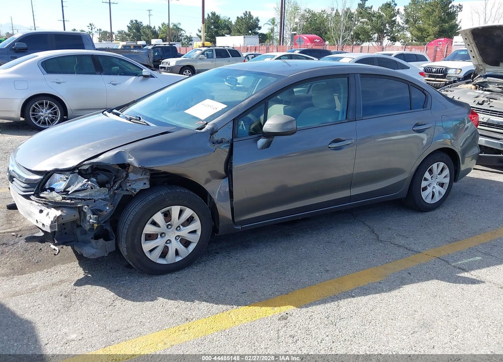 2012 HONDA CIVIC LX VIN: 2HGFB2F51CH527811