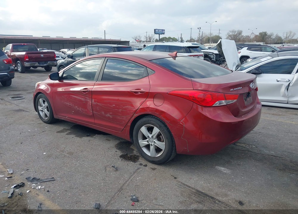 2013 HYUNDAI ELANTRA GLS VIN: 5NPDH4AE4DH350820