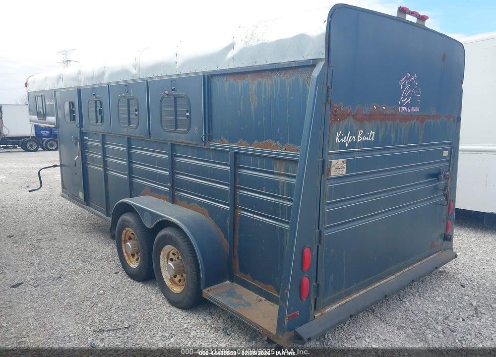 1995 KIEFER BUILT INC HORSE TRAILER VIN: 1DVHR1824SK031066