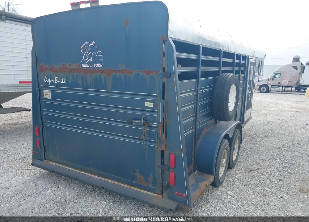 1995 KIEFER BUILT INC HORSE TRAILER VIN: 1DVHR1824SK031066