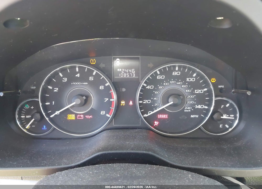 2012 SUBARU LEGACY 2.5I PREMIUM VIN: 4S3BMAG67C1005840