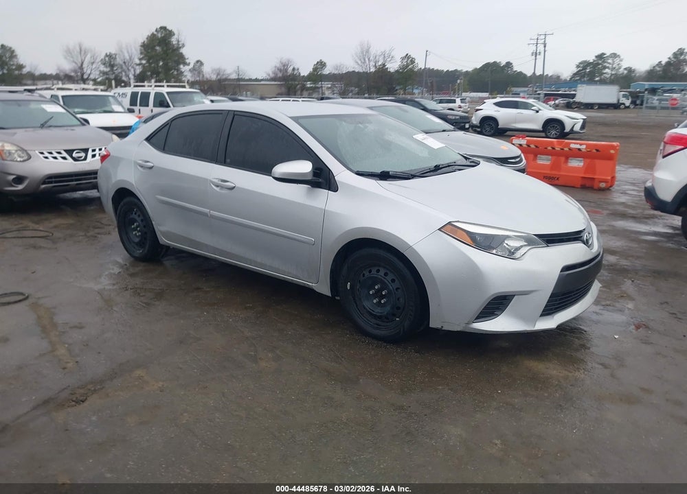 2016 TOYOTA COROLLA LE VIN: 2T1BURHE6GC744817