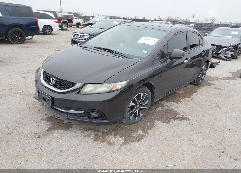 2013 HONDA CIVIC EX-L VIN: 2HGFB2F9XDH524605