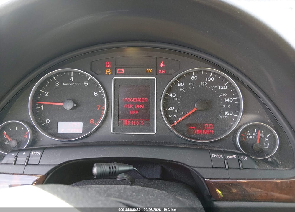 2006 AUDI A4 3.2 VIN: WAUDG78E06A032761