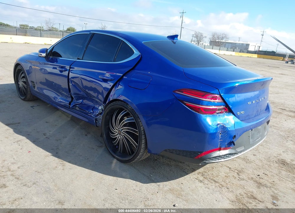 2022 GENESIS G70 2.0T AWD VIN: KMTG34TA9NU098724
