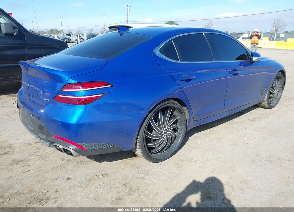 2022 GENESIS G70 2.0T AWD VIN: KMTG34TA9NU098724