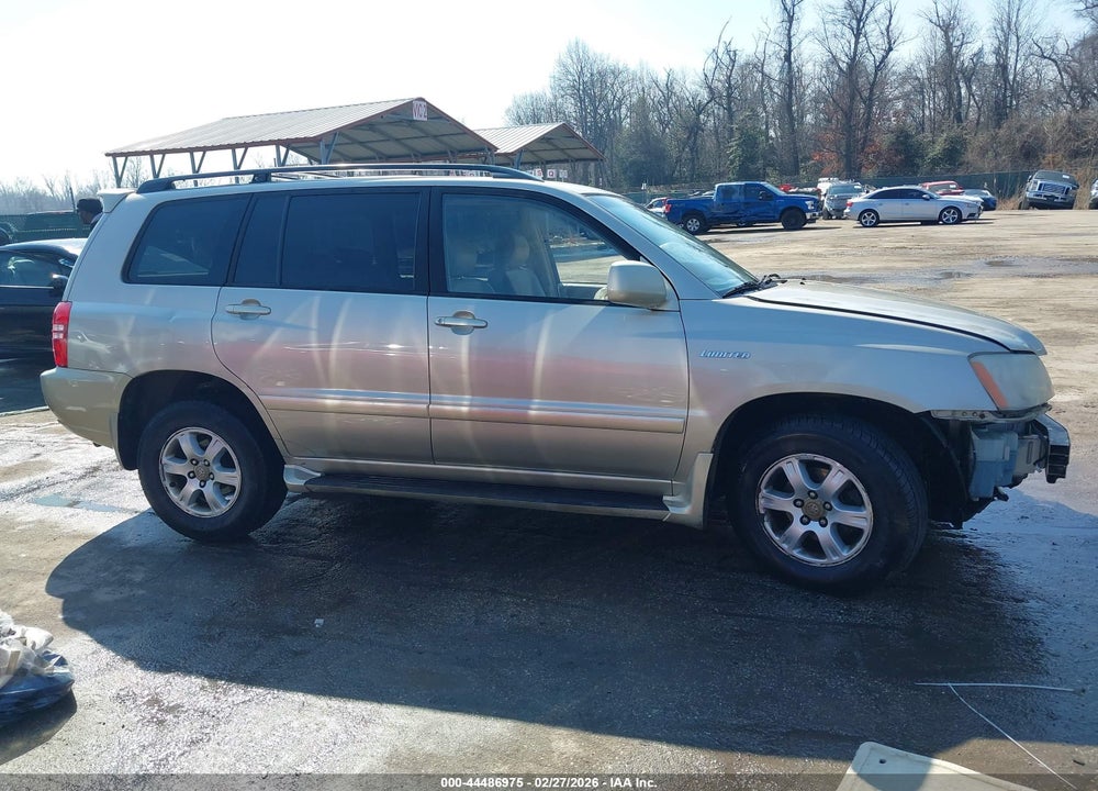 2002 TOYOTA HIGHLANDER LIMITED V6 VIN: JTEHF21A320073141