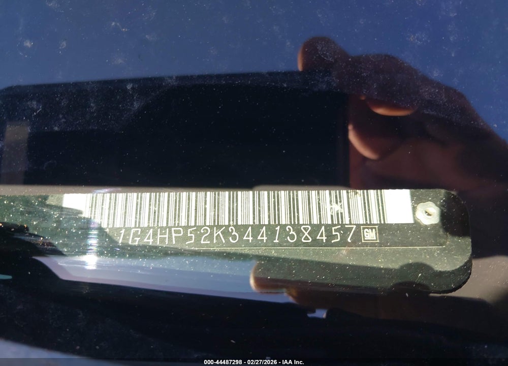 2004 BUICK LESABRE CUSTOM VIN: 1G4HP52K344138457