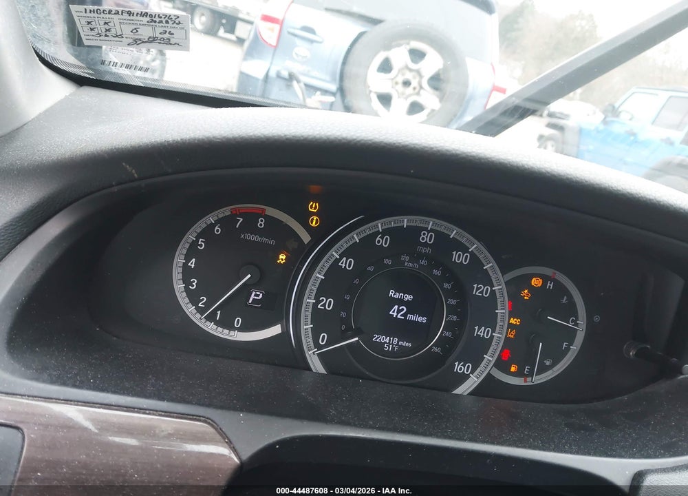 2017 HONDA ACCORD EX-L VIN: 1HGCR2F91HA016767