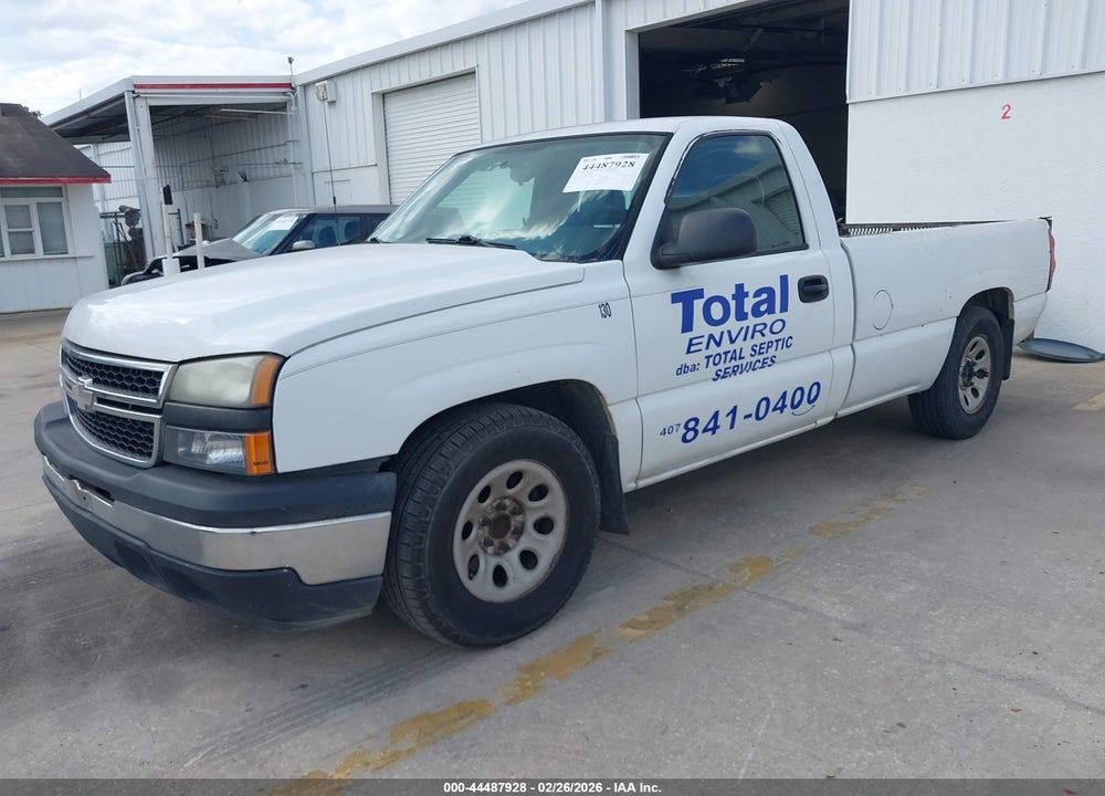2006 CHEVROLET SILVERADO 1500 WORK TRUCK VIN: 1GCEC14V56E191189