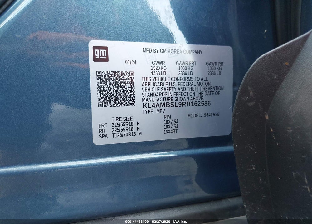 2024 BUICK ENCORE GX PREFERRED FWD VIN: KL4AMBSL9RB162586