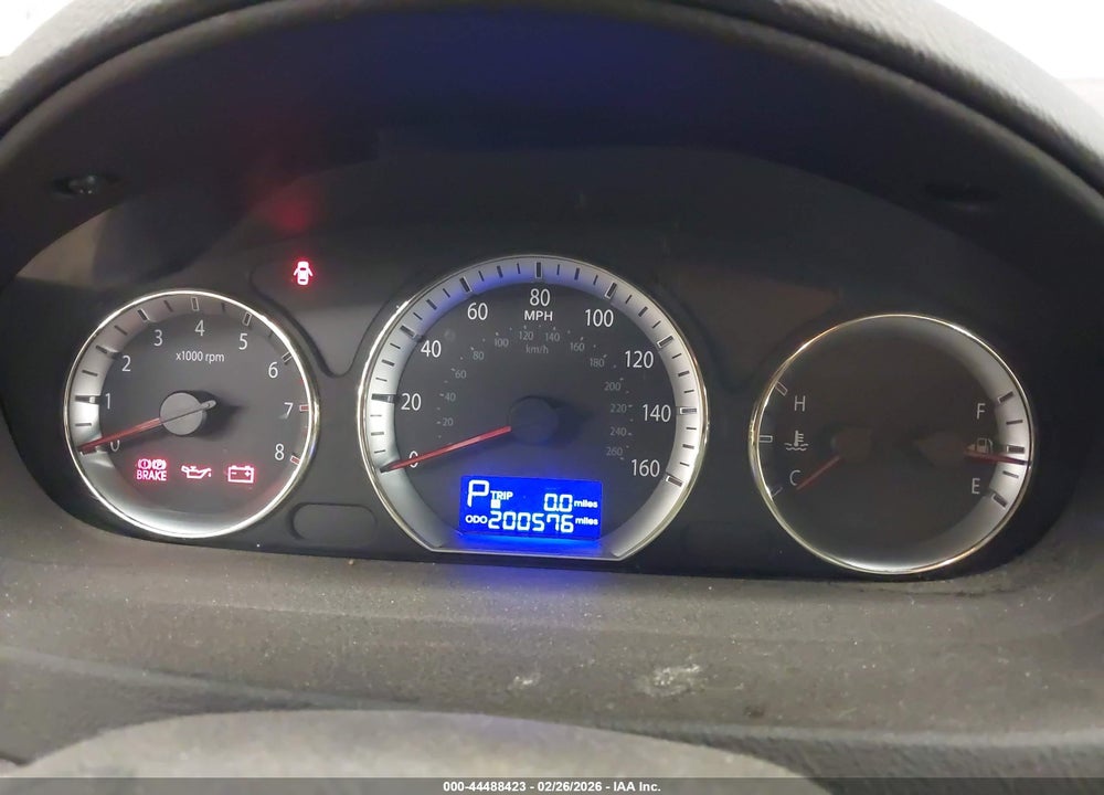 2009 HYUNDAI SONATA GLS VIN: 5NPET46CX9H538484