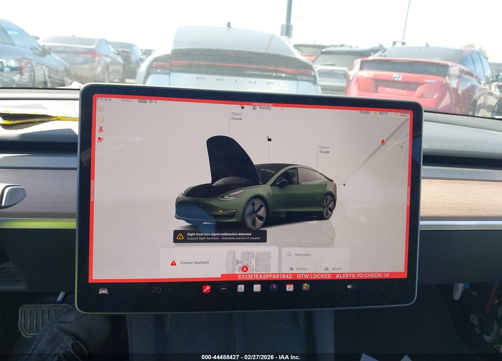 2023 TESLA MODEL 3 REAR-WHEEL DRIVE VIN: 5YJ3E1EA2PF697642