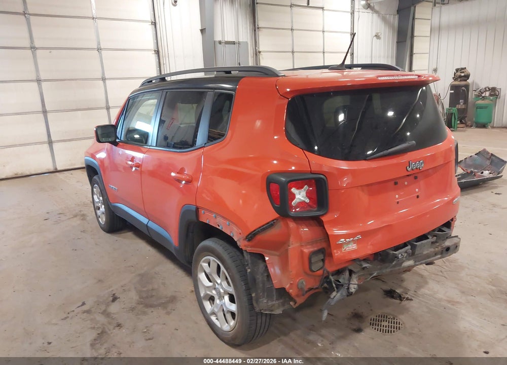 2016 JEEP RENEGADE LATITUDE VIN: ZACCJBBT0GPC63994
