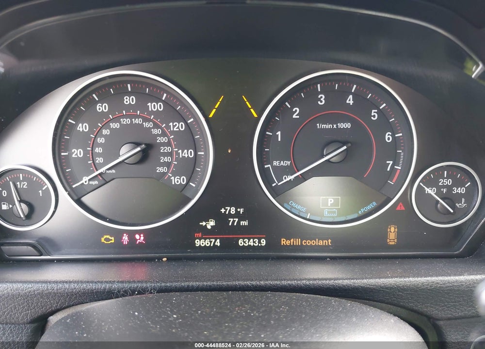 2017 BMW 330E IPERFORMANCE VIN: WBA8E1C54HK895085