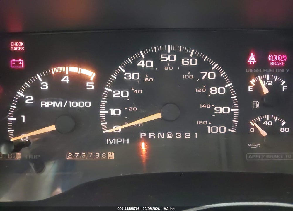1997 CHEVROLET SUBURBAN 1500 VIN: 1GNGK16F6VJ405069