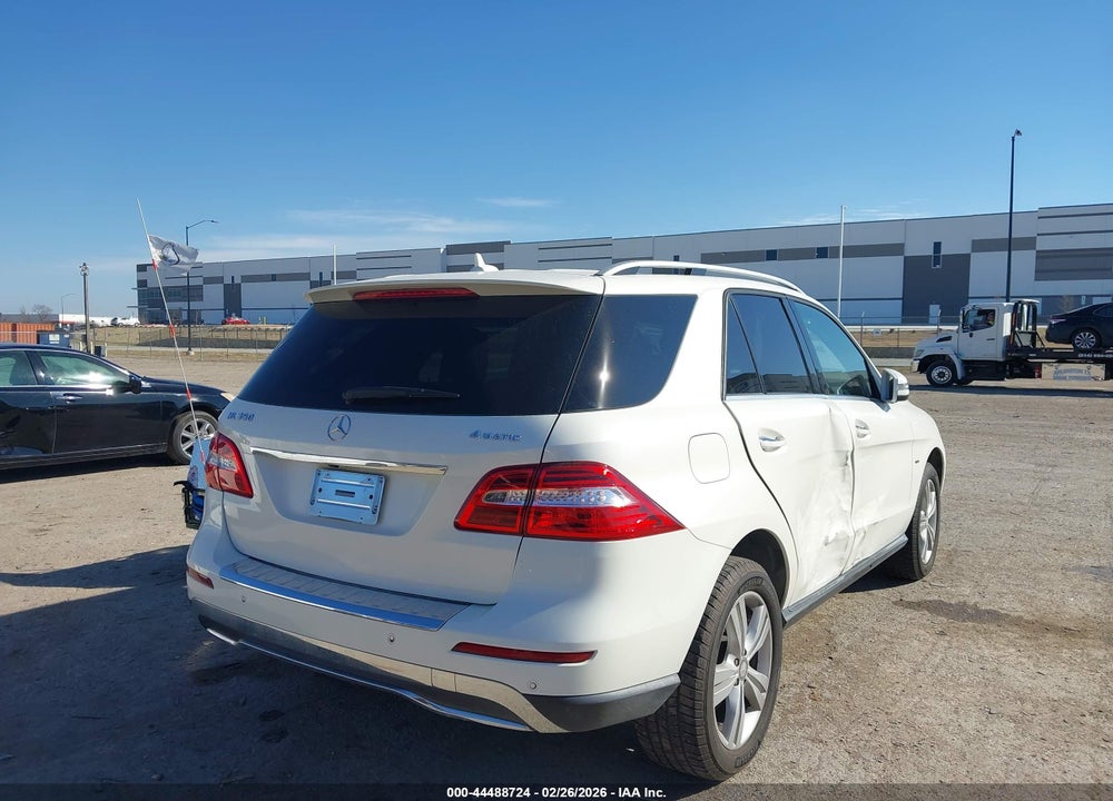 2012 MERCEDES-BENZ ML 350 4MATIC VIN: 4JGDA5HB2CA009973