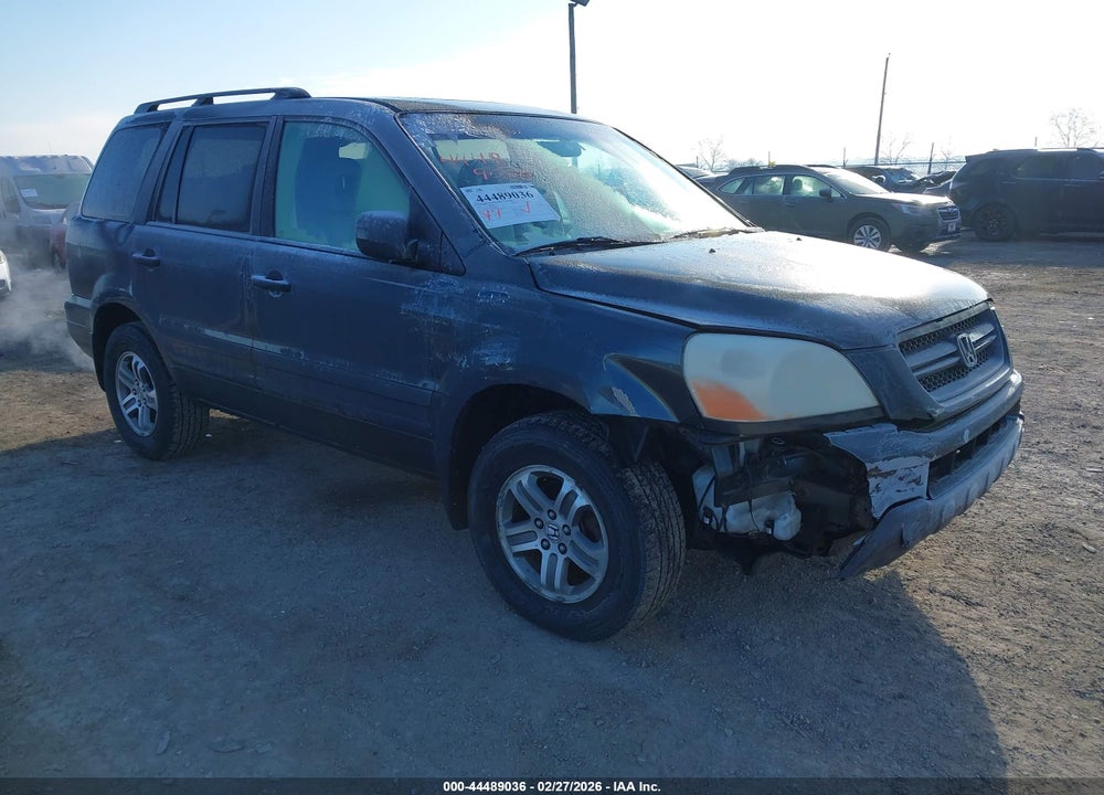 2005 HONDA PILOT EX-L VIN: 5FNYF18645B044365