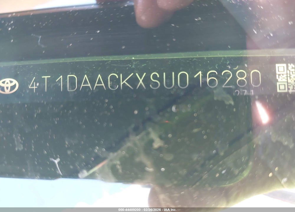 2025 TOYOTA CAMRY SE VIN: 4T1DAACKXSU016280