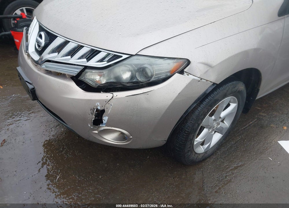 2009 NISSAN MURANO S VIN: JN8AZ18W39W106837