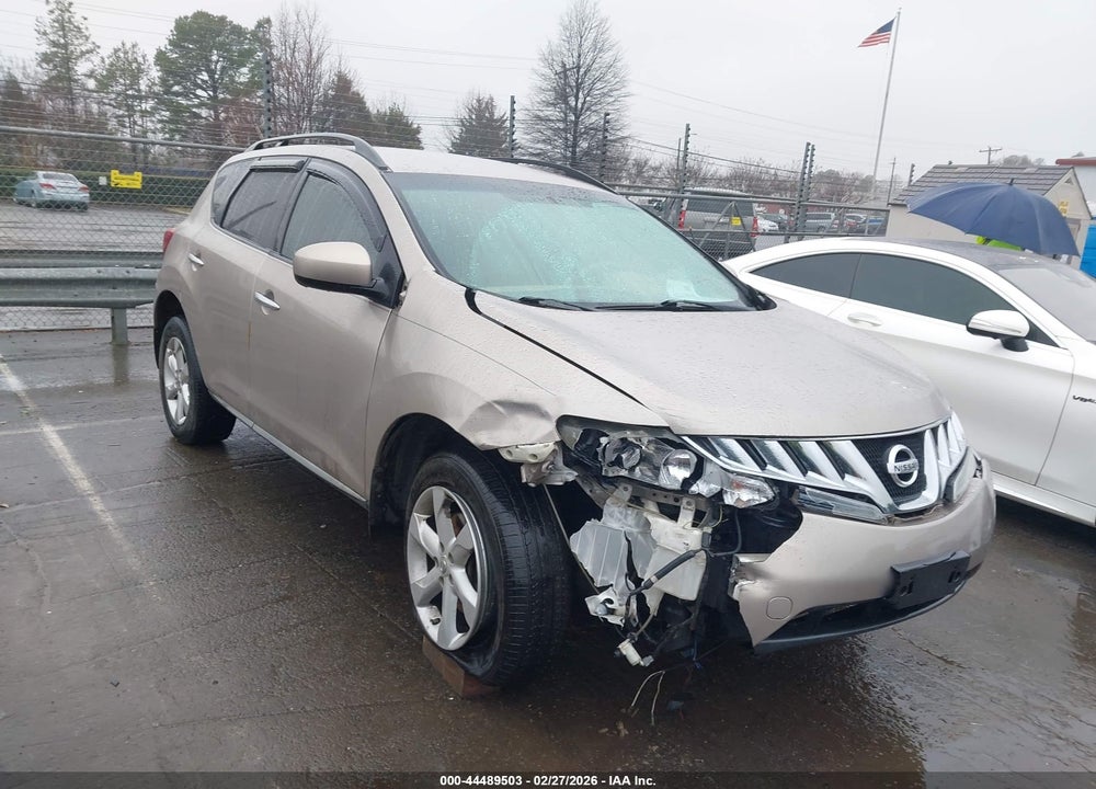 2009 NISSAN MURANO S VIN: JN8AZ18W39W106837